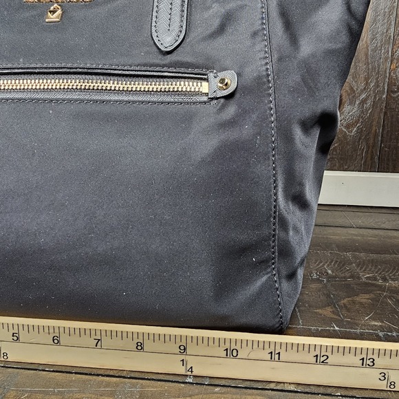 Michael Kors Womens Black Nylon Kelsey Tote‎ Bag Purse - Picture 8 of 14